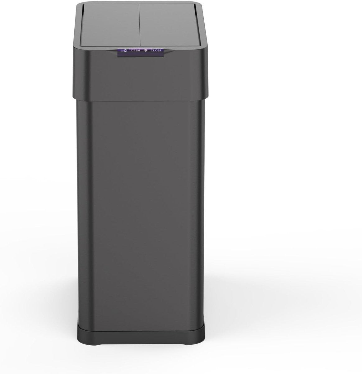 Sensor Prullenbak met vlinderopening sensor 50L RVS Zwart