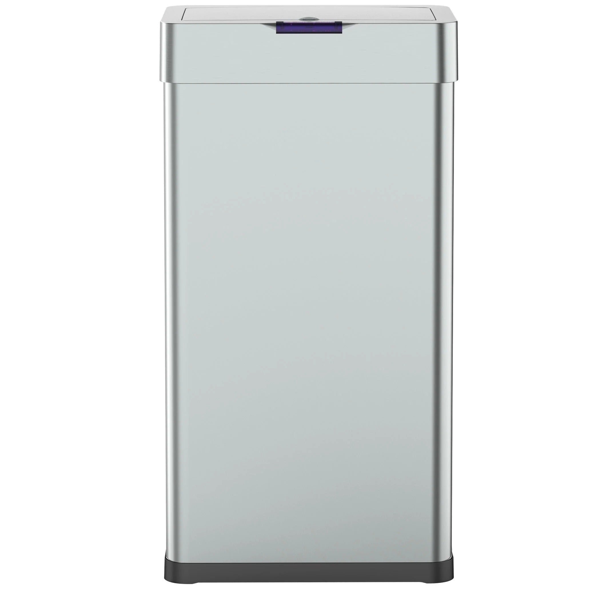 Sensor Prullenbak met vlinderopening sensor 50L RVS Grijs